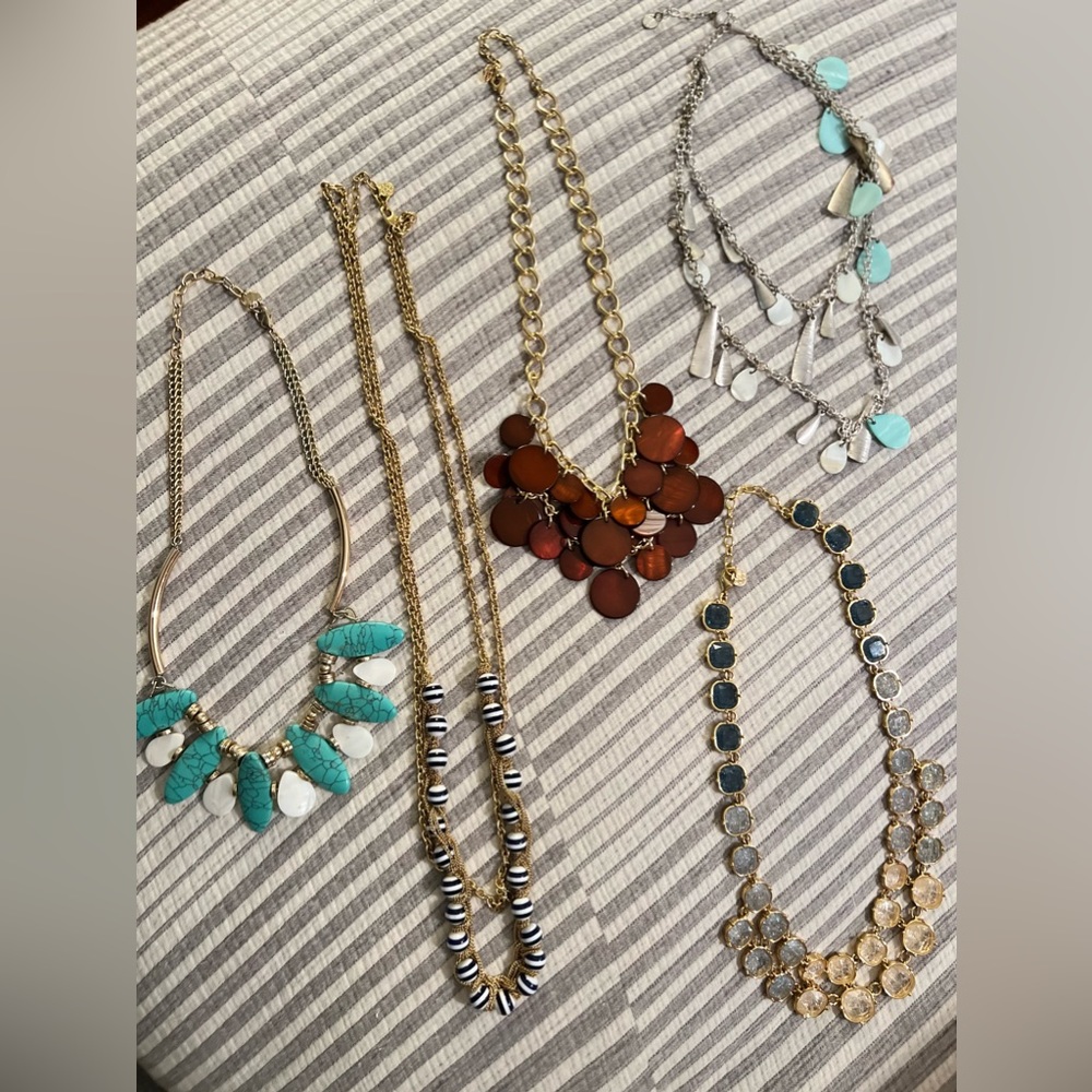 5 Talbots necklaces- new holiday and everyday Retail 345.00